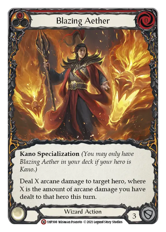 Blazing Aether — History Pack Vol.1 Flesh and Blood card by Wirawan Pranoto