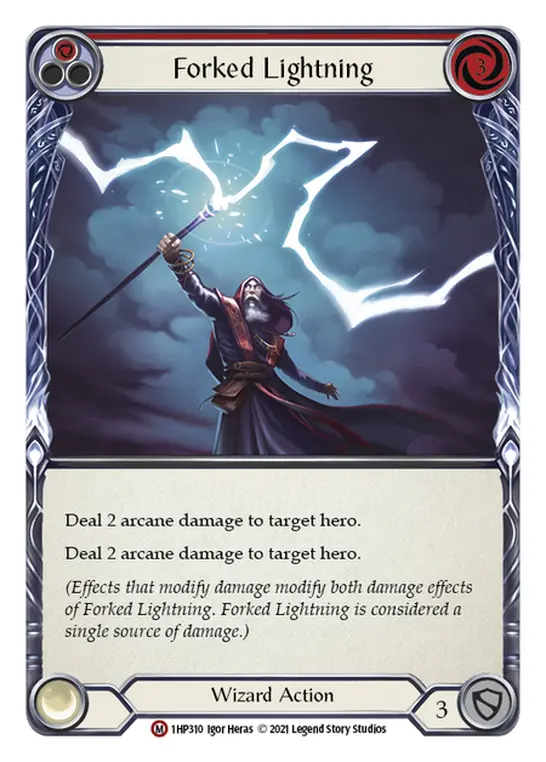 Forked Lightning — History Pack Vol.1 Flesh and Blood card by Igor Heras