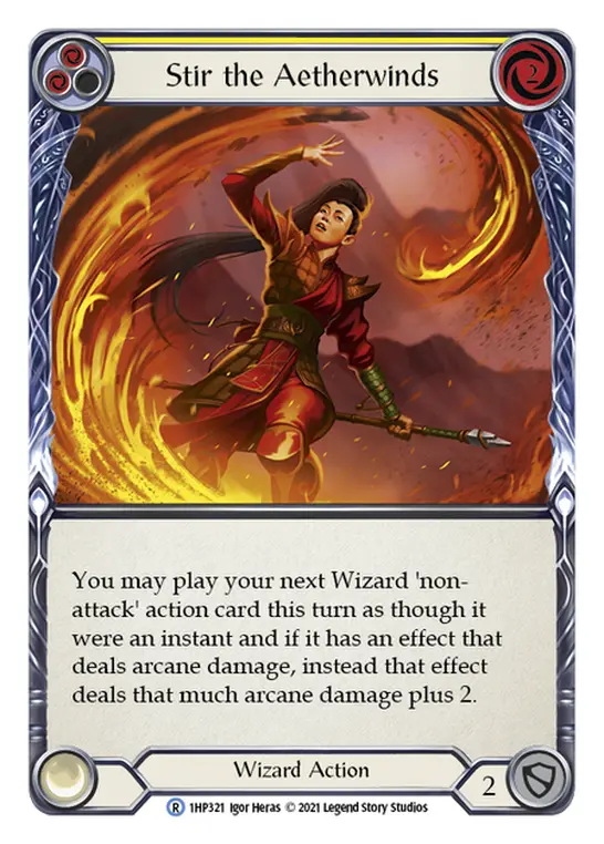 Stir the Aetherwinds (Yellow) — History Pack Vol.1 Flesh and Blood card by Igor Heras