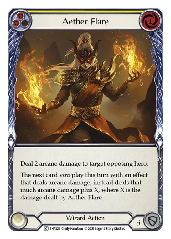 Aether Flare (Yellow) — History Pack Vol.1 Flesh and Blood card by Cindy Handoyo