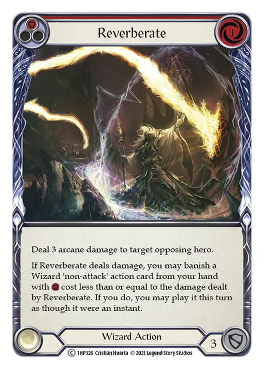 Reverberate (Red) — History Pack Vol.1 Flesh and Blood card by Cristián Huerta