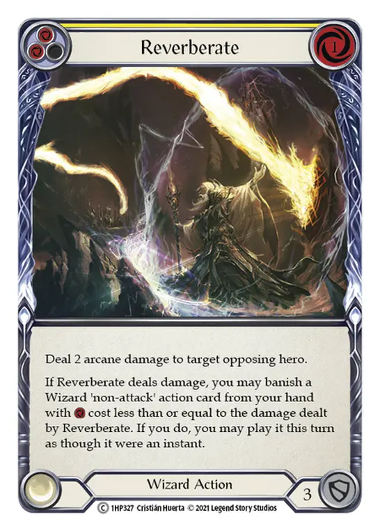 Reverberate (Yellow) — History Pack Vol.1 Flesh and Blood card by Cristián Huerta