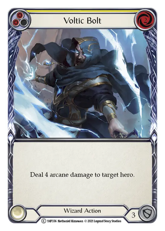 Voltic Bolt (Yellow) — History Pack Vol.1 Flesh and Blood card by Nathaniel Himawan