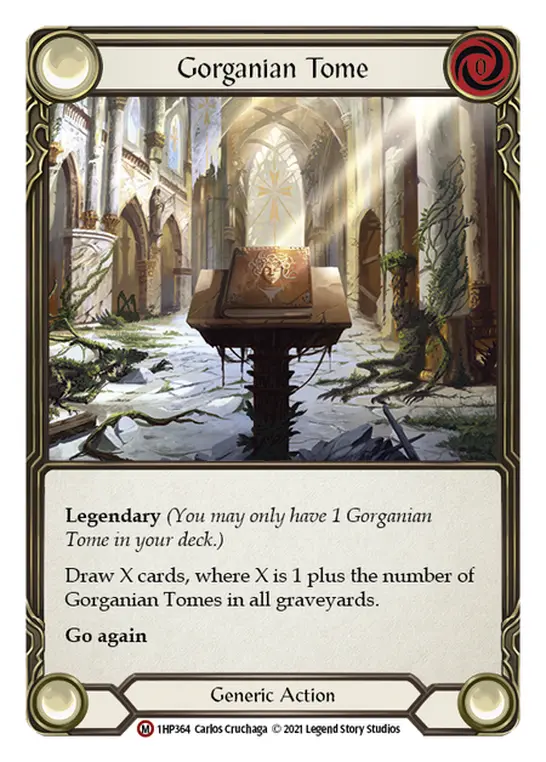 Gorganian Tome — History Pack Vol.1 Flesh and Blood card by Carlos Cruchaga