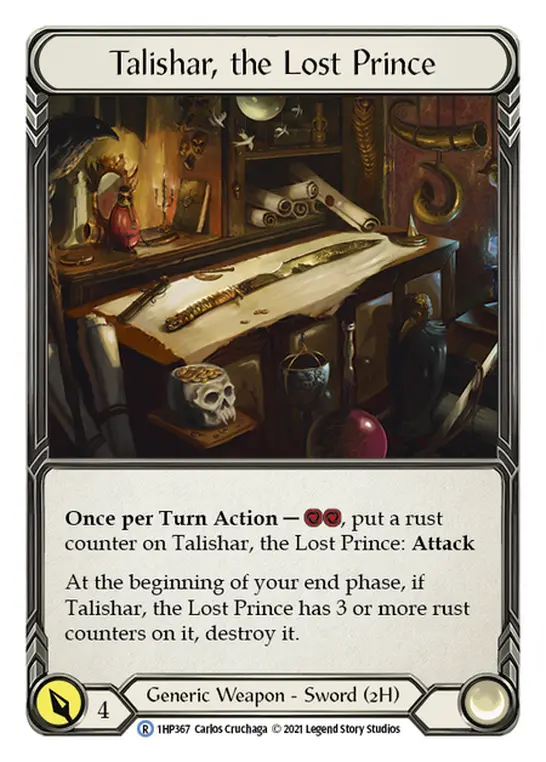 Talishar, the Lost Prince — History Pack Vol.1 Flesh and Blood card by Carlos Cruchaga