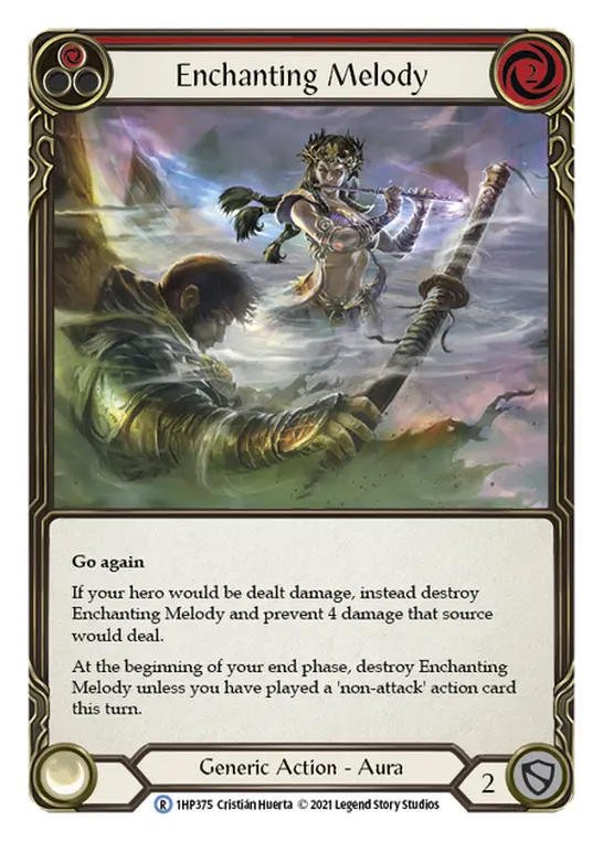 Enchanting Melody (Red) — History Pack Vol.1 Flesh and Blood card by Cristián Huerta