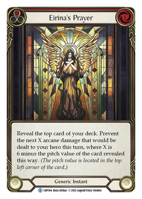 Eirina's Prayer (Red) — History Pack Vol.1 Flesh and Blood card by Reza Afshar