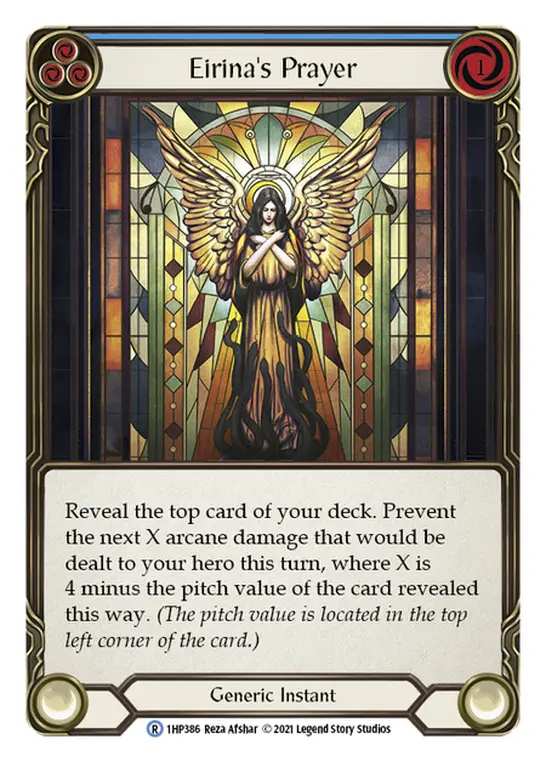 Eirina's Prayer (Blue) — History Pack Vol.1 Flesh and Blood card by Reza Afshar
