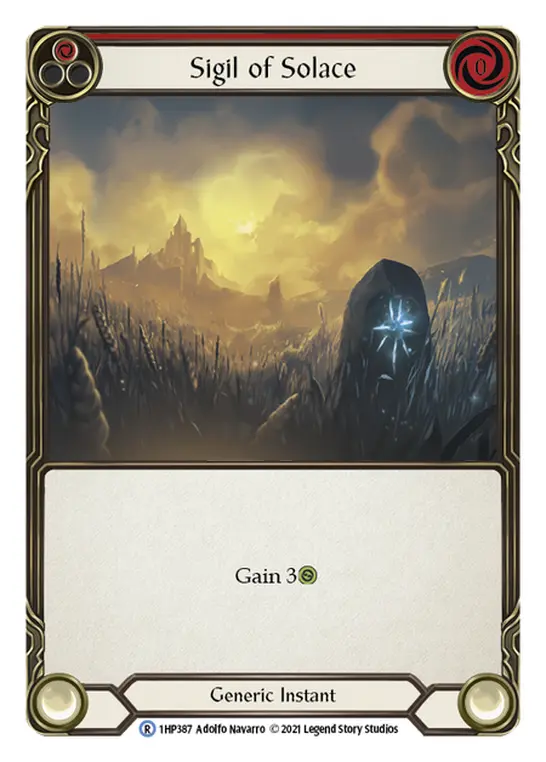 Sigil of Solace (Red) — History Pack Vol.1 Flesh and Blood card by Adolfo Navarro