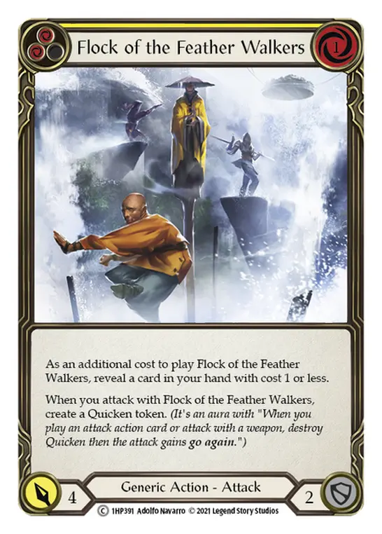 Flock of the Feather Walkers (Yellow) — History Pack Vol.1 Flesh and Blood card by Adolfo Navarro