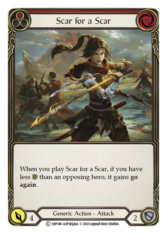 Scar for a Scar (Red) — History Pack Vol.1 Flesh and Blood card by Arif Wijaya