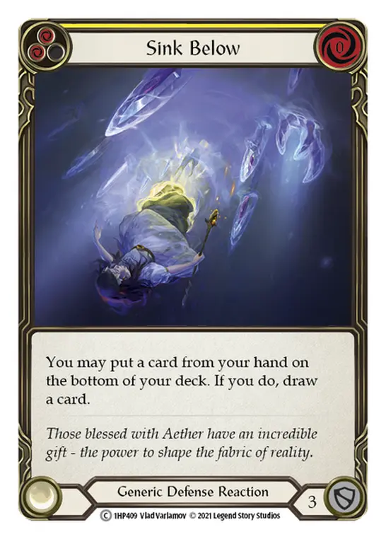 Sink Below (Yellow) — History Pack Vol.1 Flesh and Blood card by Vlad Varlamov