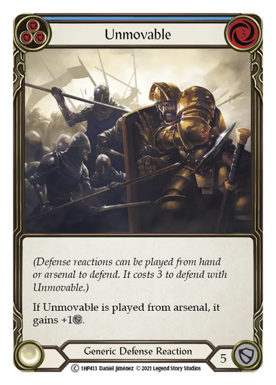 Unmovable (Blue) — History Pack Vol.1 Flesh and Blood card by Daniel Jimenez