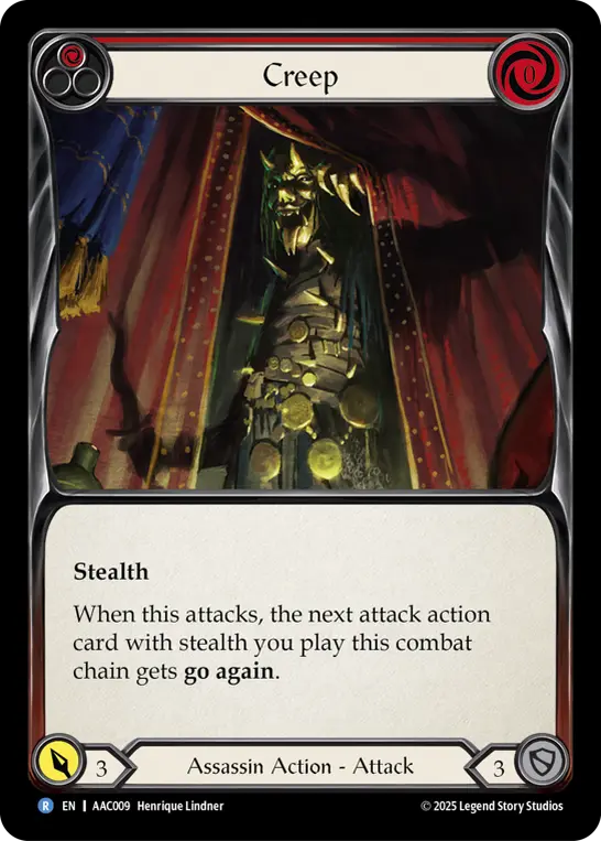 Creep — Armory Deck: Arakni Flesh and Blood card by Henrique Lindner