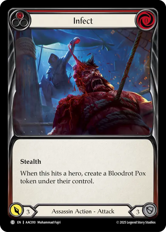 Infect — Armory Deck: Arakni Flesh and Blood card by Muhammad Fajri