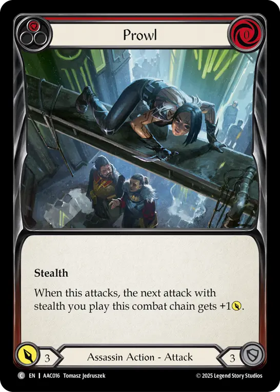 Prowl — Armory Deck: Arakni Flesh and Blood card by Tomasz Jedruszek