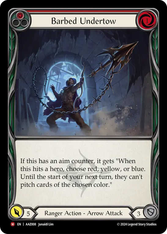 Barbed Undertow — Armory Deck: Azalea Flesh and Blood card by Junaidi Lim