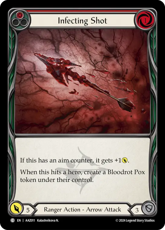 Infecting Shot (Red) — Armory Deck: Azalea Flesh and Blood card by Kalashnikova N.