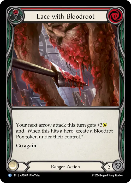 Lace with Bloodrot — Flesh and Blood card