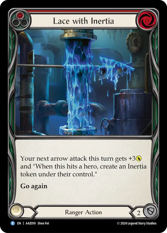 Lace with Inertia — Armory Deck: Azalea Flesh and Blood card by Shen Fei