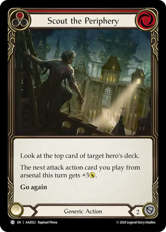 Scout the Periphery — Armory Deck: Azalea Flesh and Blood card by Raphael Pinna