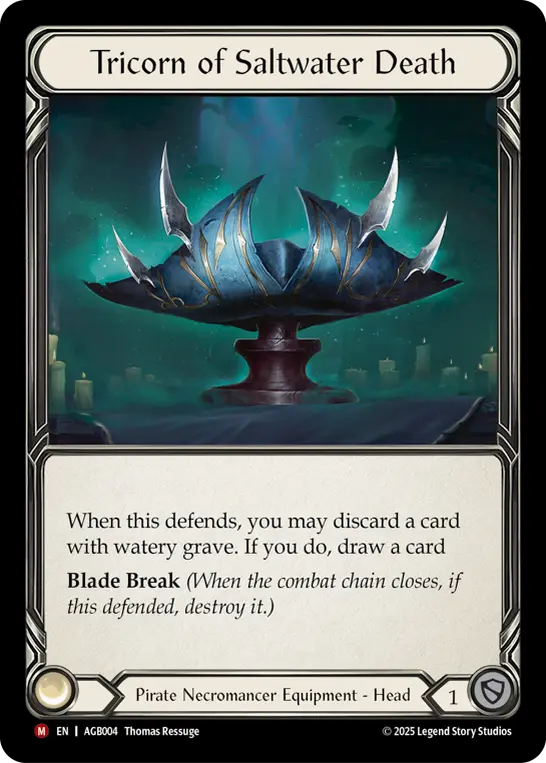 Tricorn of Saltwater Death — Armory Deck: Gravy Bones Flesh and Blood card by Thomas Ressuge