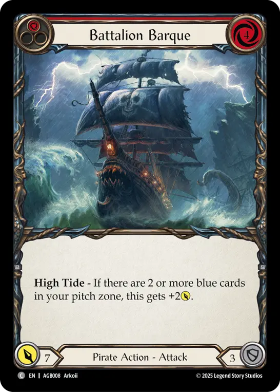 Battalion Barque (Red) — Armory Deck: Gravy Bones Flesh and Blood card by Arkoii