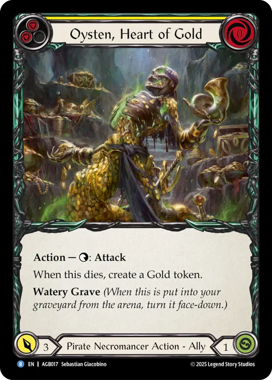 Oysten, Heart of Gold — Flesh and Blood card