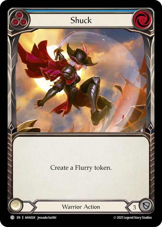 Shuck (Blue) — Armory Deck Origins: Hala Flesh and Blood card by Jessada Sutthi