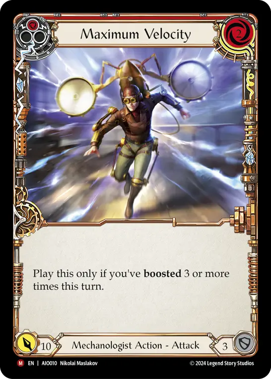 Maximum Velocity — Flesh and Blood card