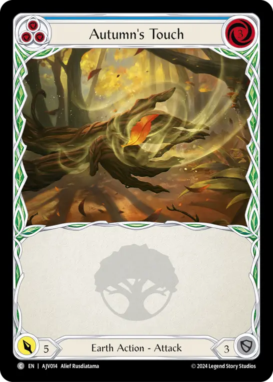 Autumn's Touch (Blue) — Armory Deck: Jarl Vetreidi Flesh and Blood card by Alief Rusdiatama
