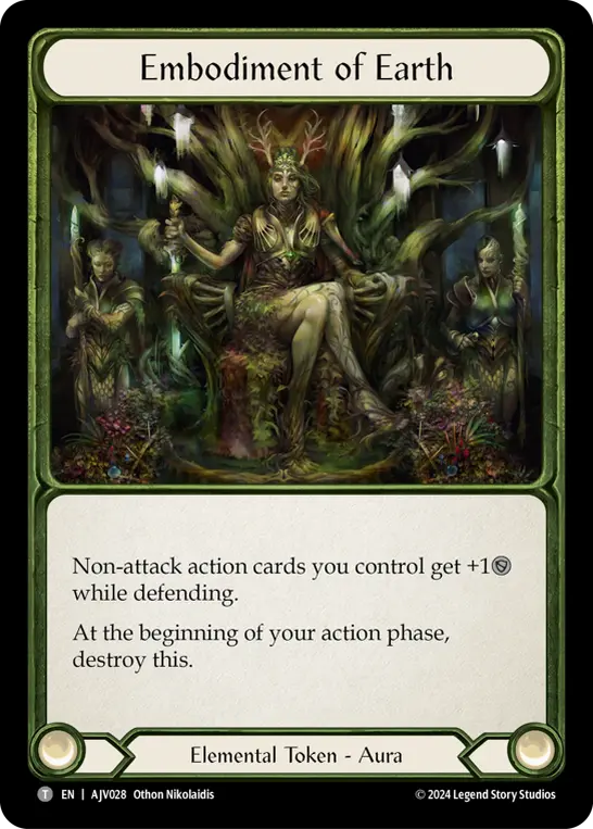 Embodiment of Earth — Blitz Deck: Rosetta - Florian Flesh and Blood card by Othon Nikolaidis