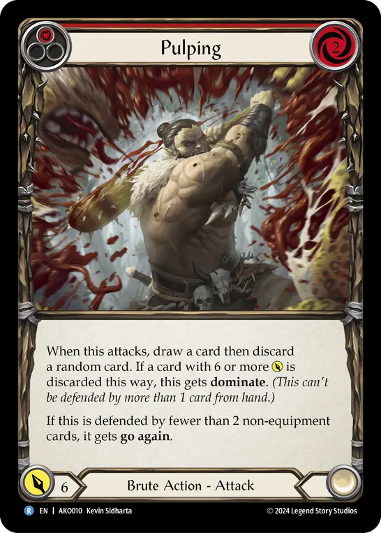 Pulping (Red) — Flesh and Blood card