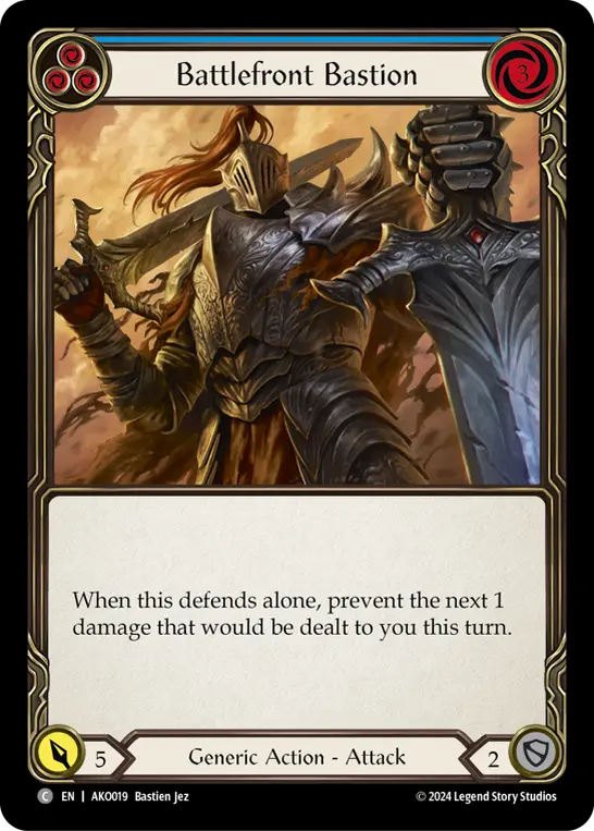 Battlefront Bastion — Armory Deck: Kayo Flesh and Blood card by Bastien Jez