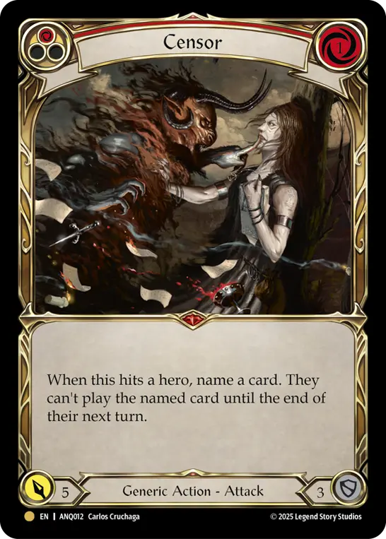 Censor (Red) (ANQ012) — Compendium of Rathe - Antiquity Pack