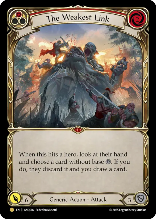 The Weakest Link (Red) (ANQ016) — Compendium of Rathe - Antiquity Pack