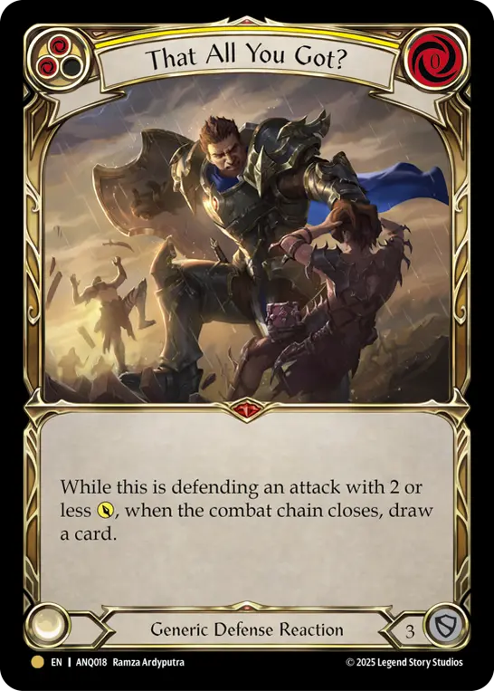 That All You Got (Yellow) (ANQ018) — Compendium of Rathe - Antiquity Pack
