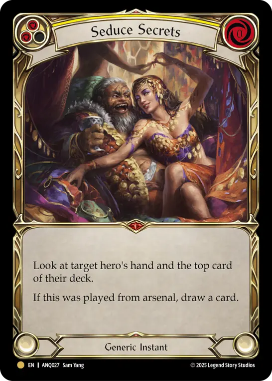Seduce Secrets (Yellow) (ANQ027) — Compendium of Rathe - Antiquity Pack