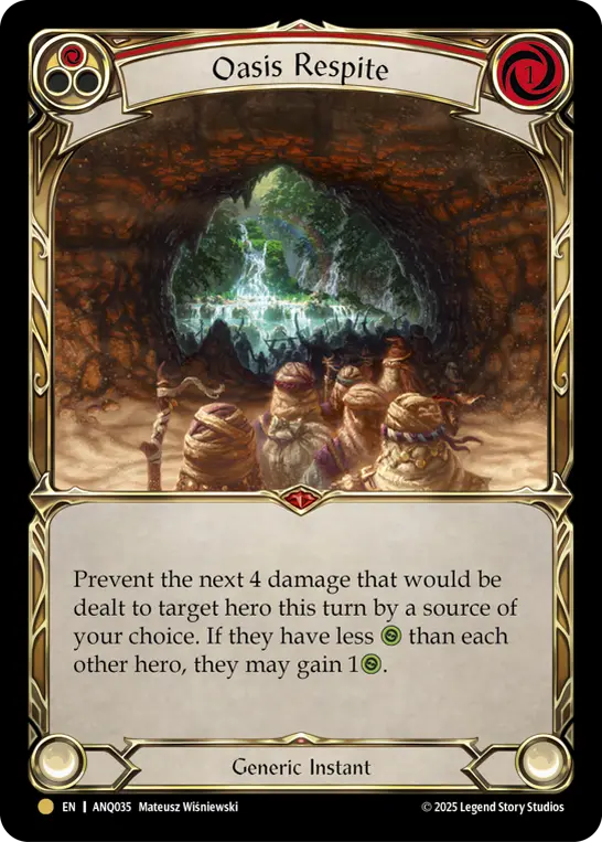 Oasis Respite (Red) (ANQ035) — Compendium of Rathe - Antiquity Pack
