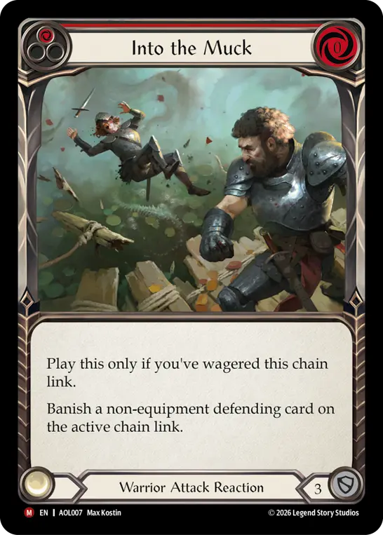 Into the Muck — Blitz Deck: Tales of Aria - Oldhim Flesh and Blood card by Max Kostin
