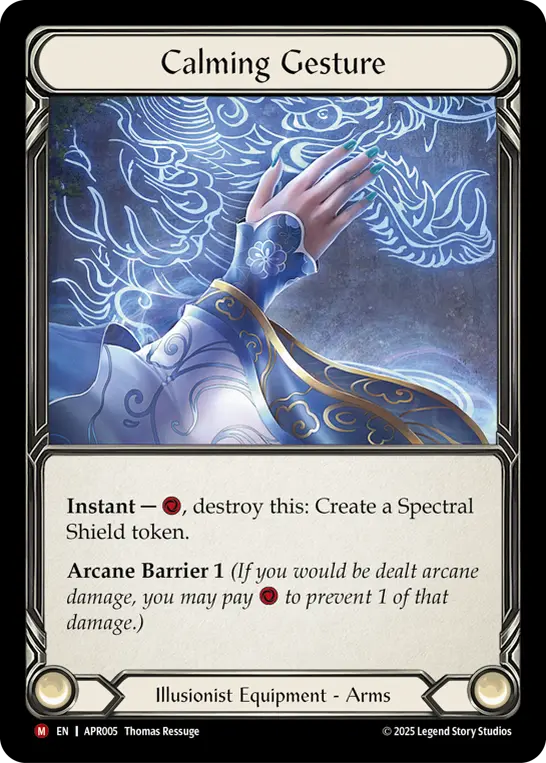 Calming Gesture — Flesh and Blood card