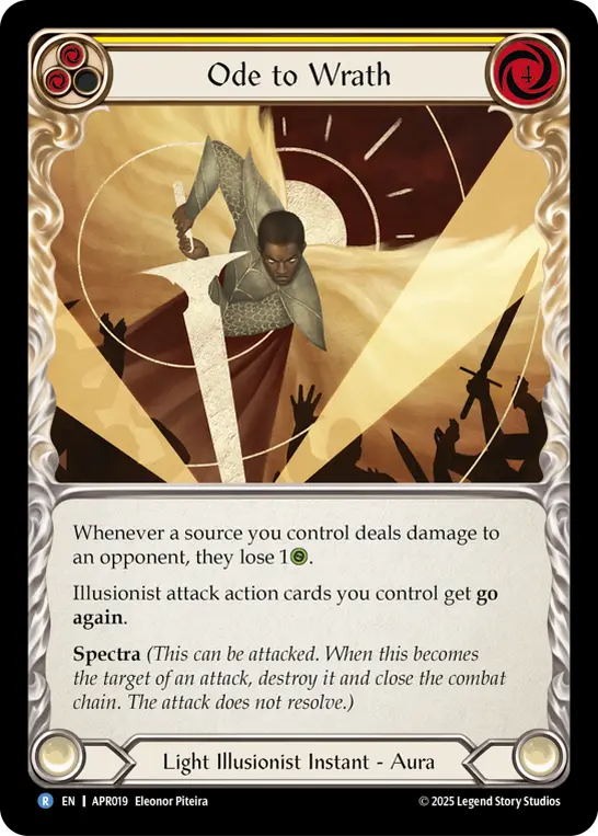 Ode to Wrath — Flesh and Blood card