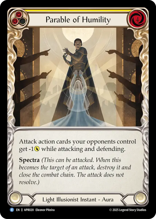 Parable of Humility — Monarch Flesh and Blood card by Eleonor Piteira