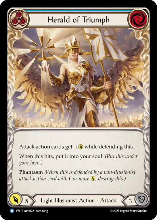 Herald of Triumph (Blue) — Armory Deck: Legends Prism
