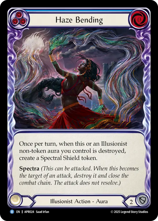 Haze Bending — Armory Deck: Legends Prism Flesh and Blood card by Saad Irfan