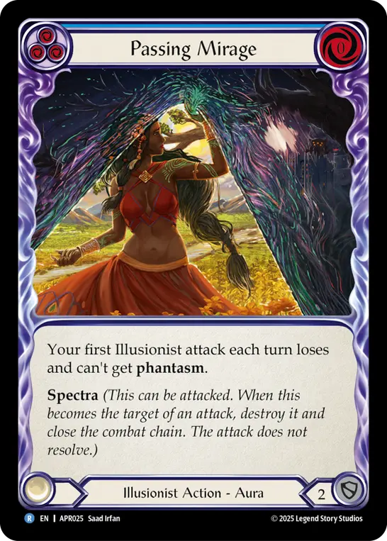 Passing Mirage — Armory Deck: Legends Prism Flesh and Blood card by Saad Irfan