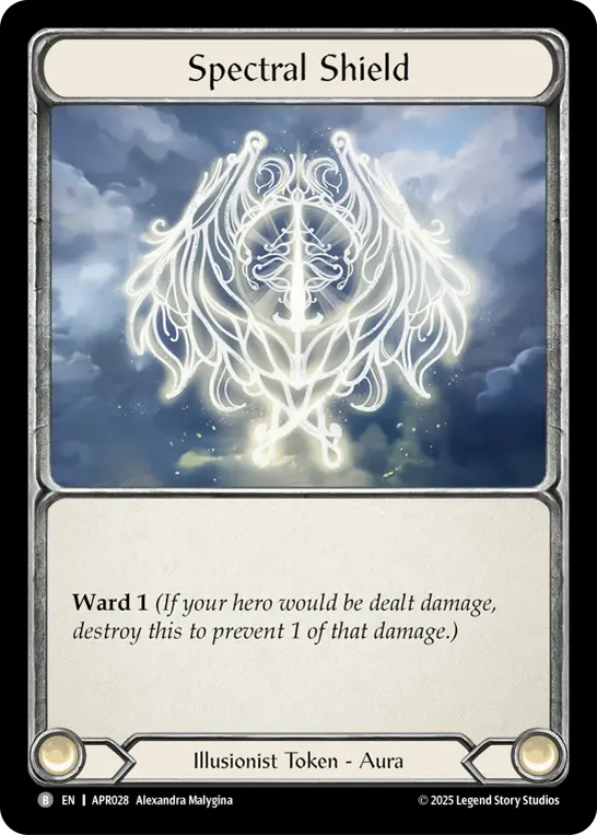 Spectral Shield — Blitz Deck: Monarch - Prism Flesh and Blood card by Alexandra Malygina