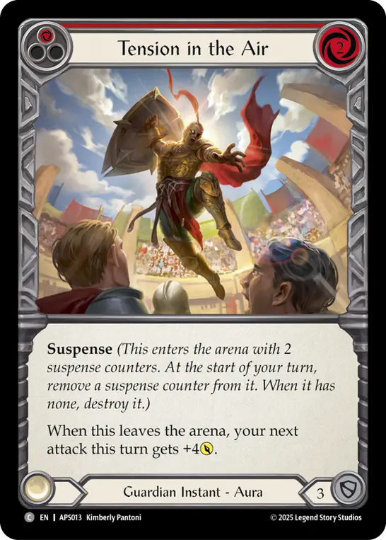 Tension in the Air (Red) — Armory Deck: Pleiades Flesh and Blood card by Kimberly Pantoni