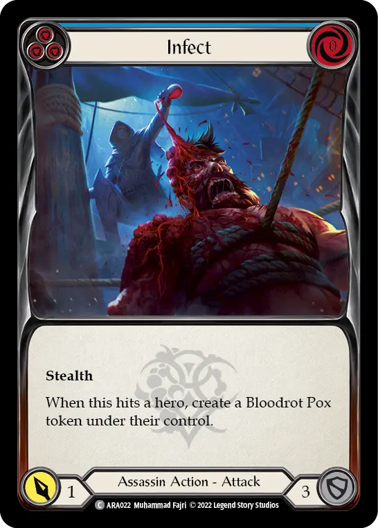 Hocus Pocus (Blue) — Blitz Deck: Rosetta - Aurora Flesh and Blood card by Mateusz Wisniewski