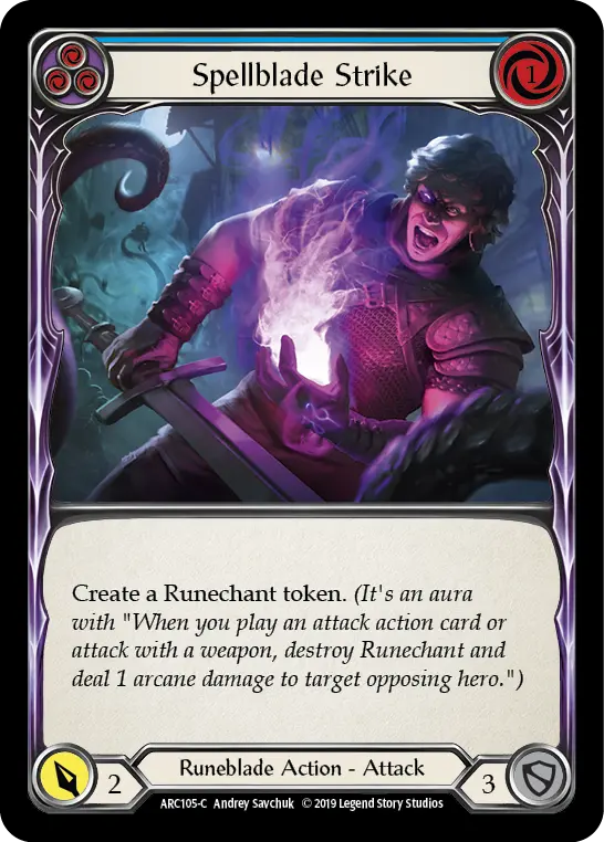 Spellblade Strike (Blue) — Arcane Rising